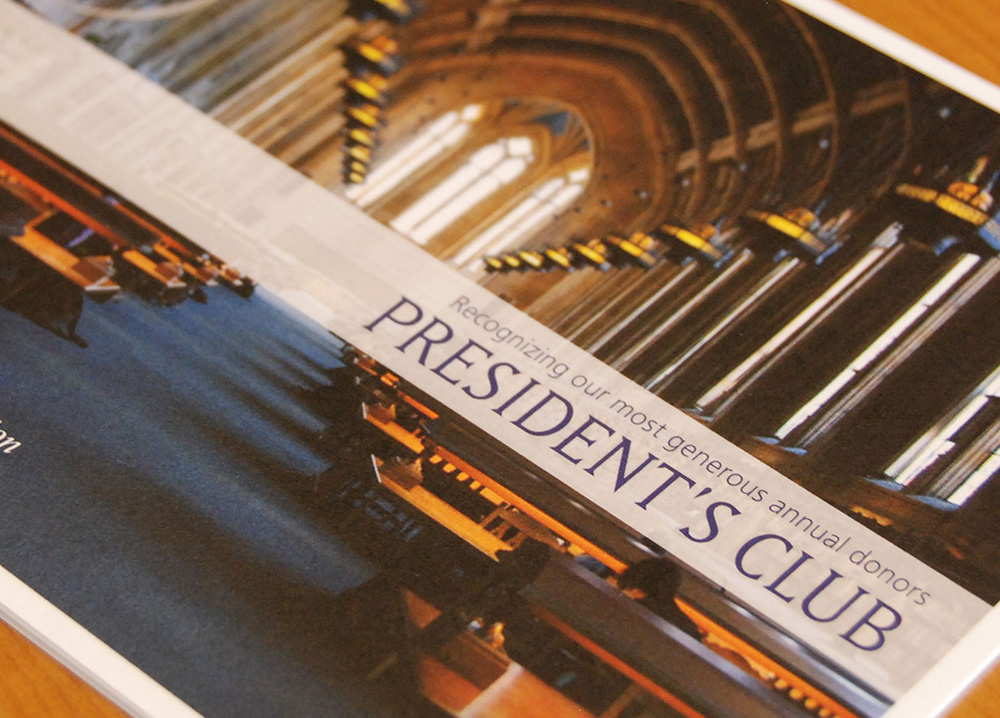 university of washington presidents club brochure thumbnail